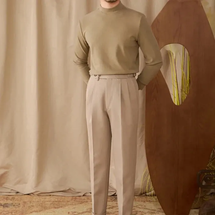 Soft half turtleneck sweater