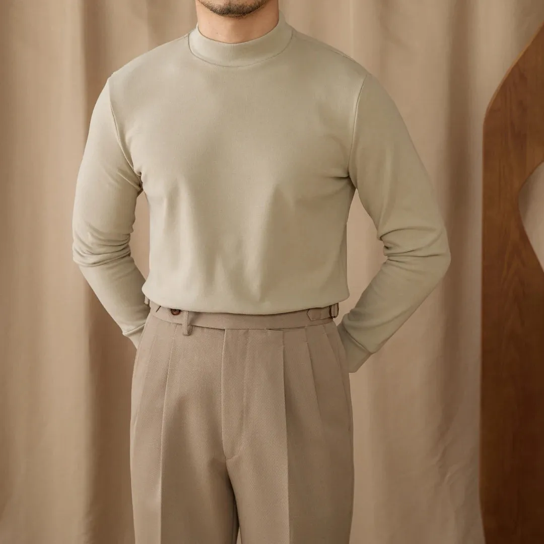 Soft half turtleneck sweater