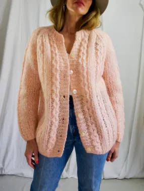 Soft Peach Italian Mohair Sweater