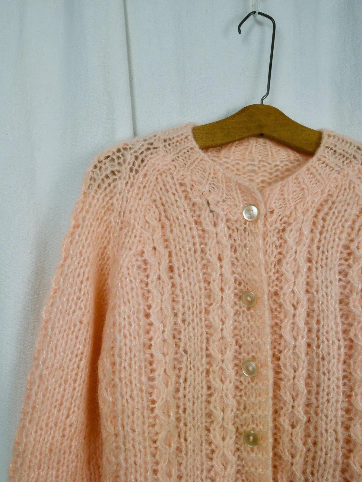 Soft Peach Italian Mohair Sweater