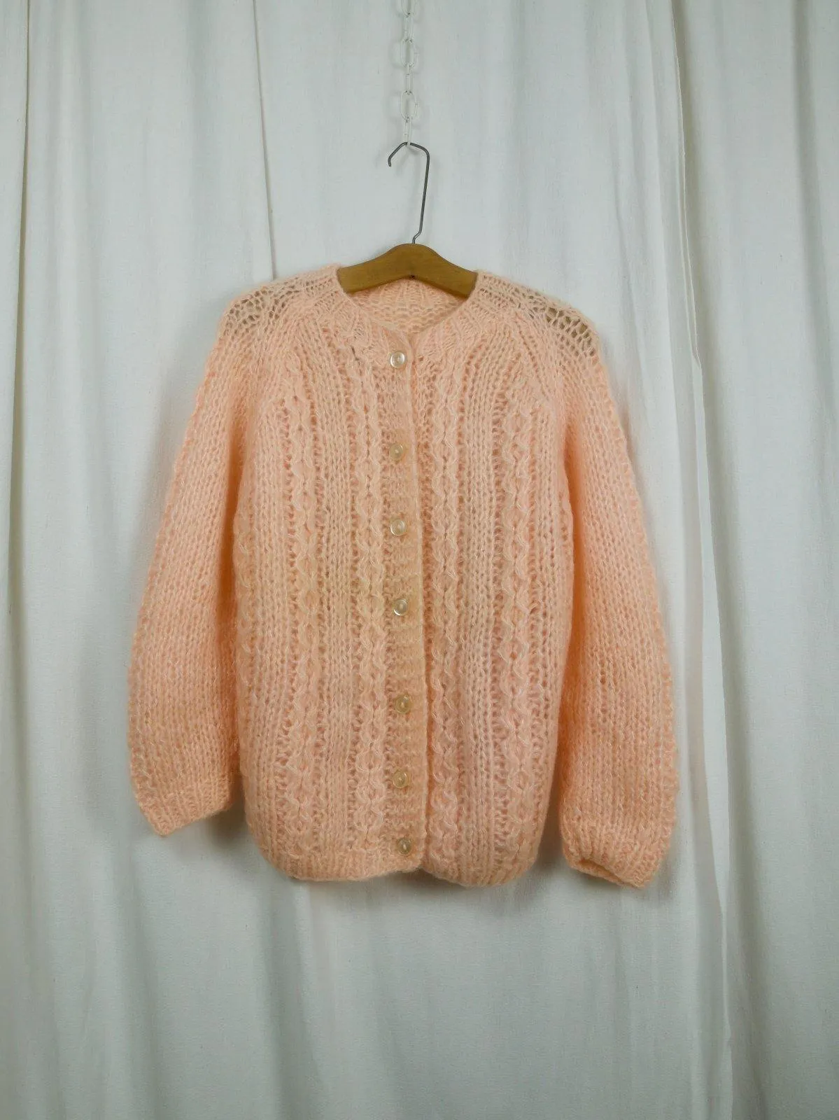 Soft Peach Italian Mohair Sweater