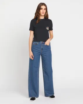 Stoned Boyfriend High Rise Jeans- Indigo Ridge Wash