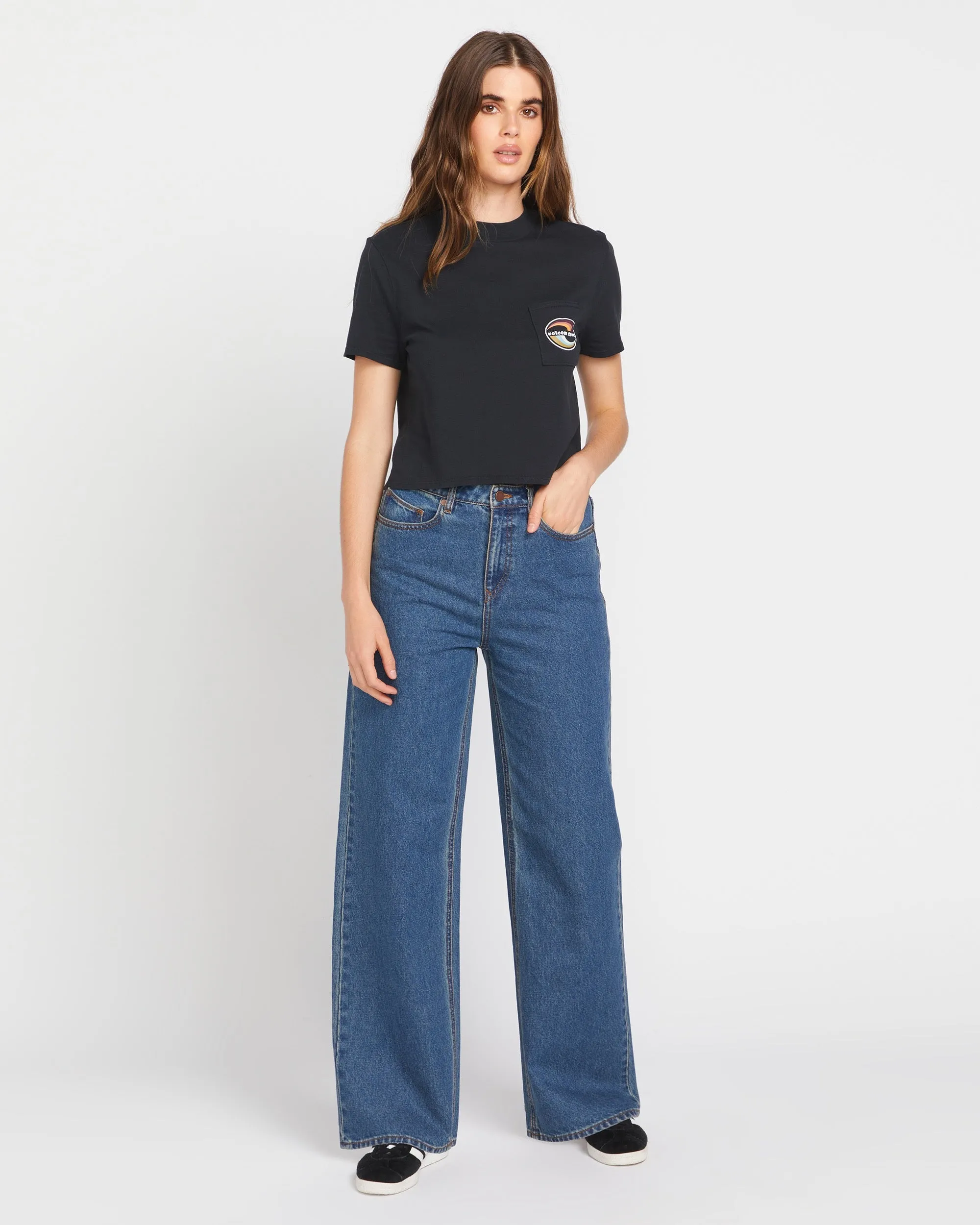 Stoned Boyfriend High Rise Jeans- Indigo Ridge Wash