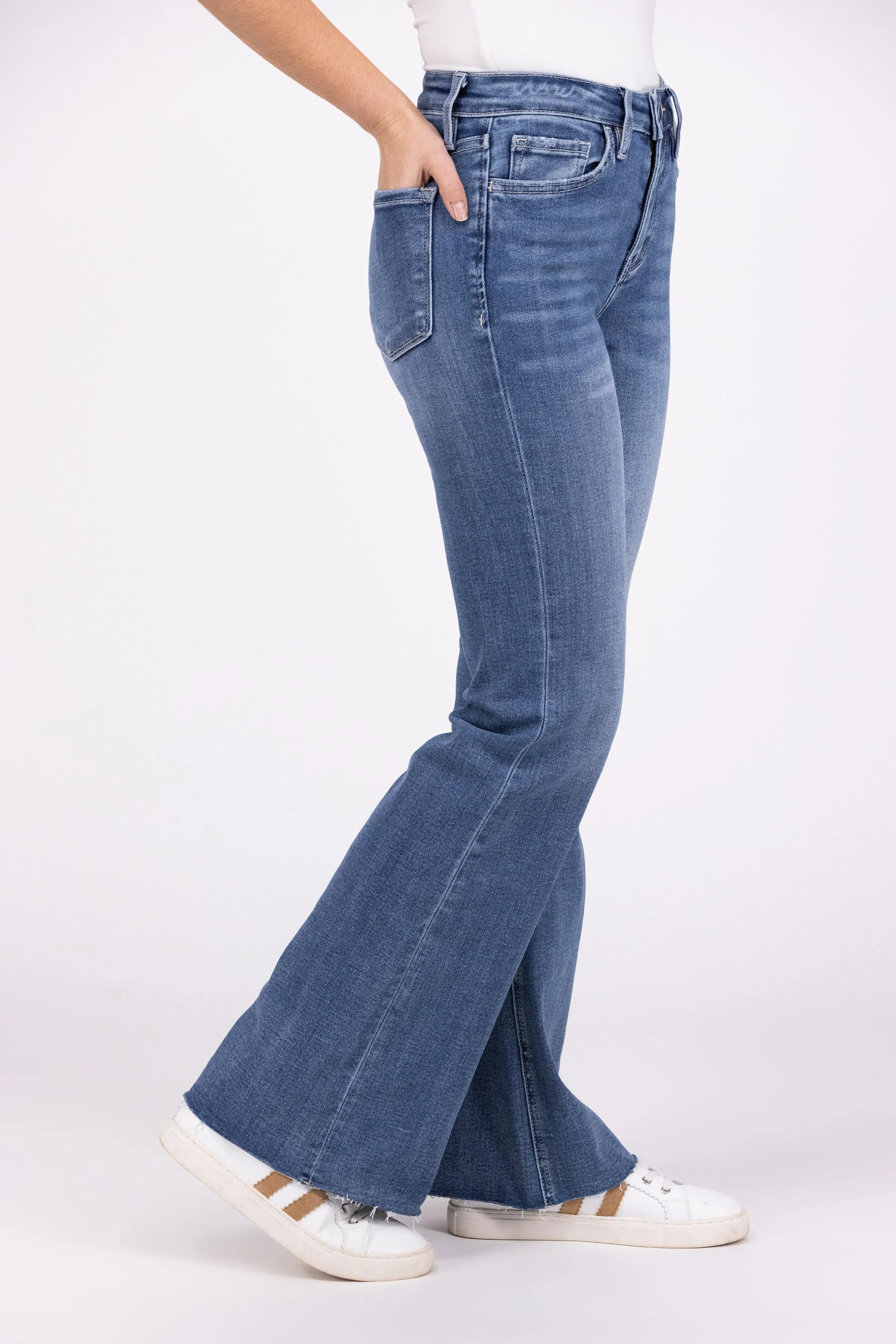 Strike It Rich From Lovervet: High-Rise Relaxed Flare Denim