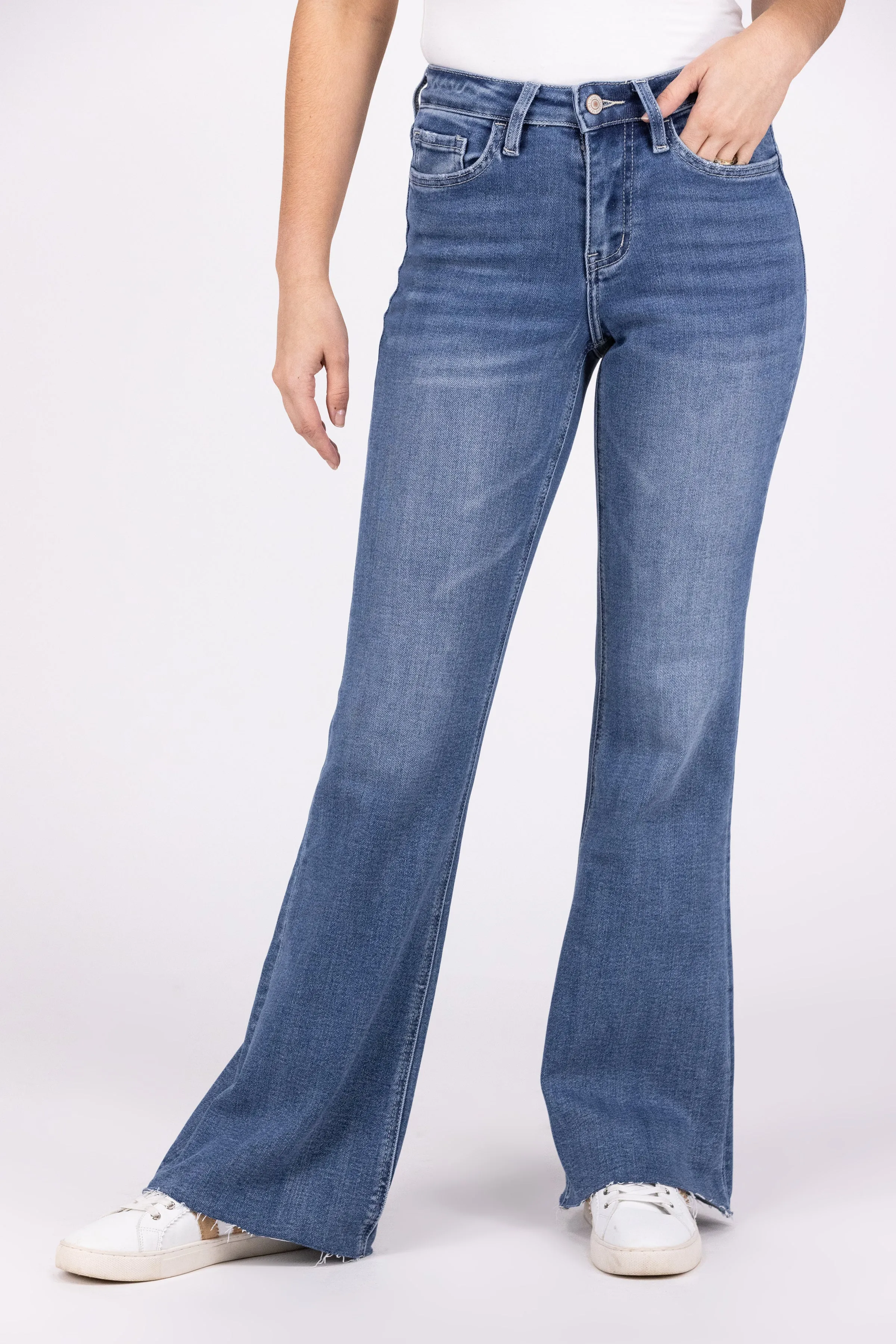 Strike It Rich From Lovervet: High-Rise Relaxed Flare Denim