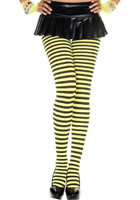 Striped [Black/Neon Yellow] | TIGHTS