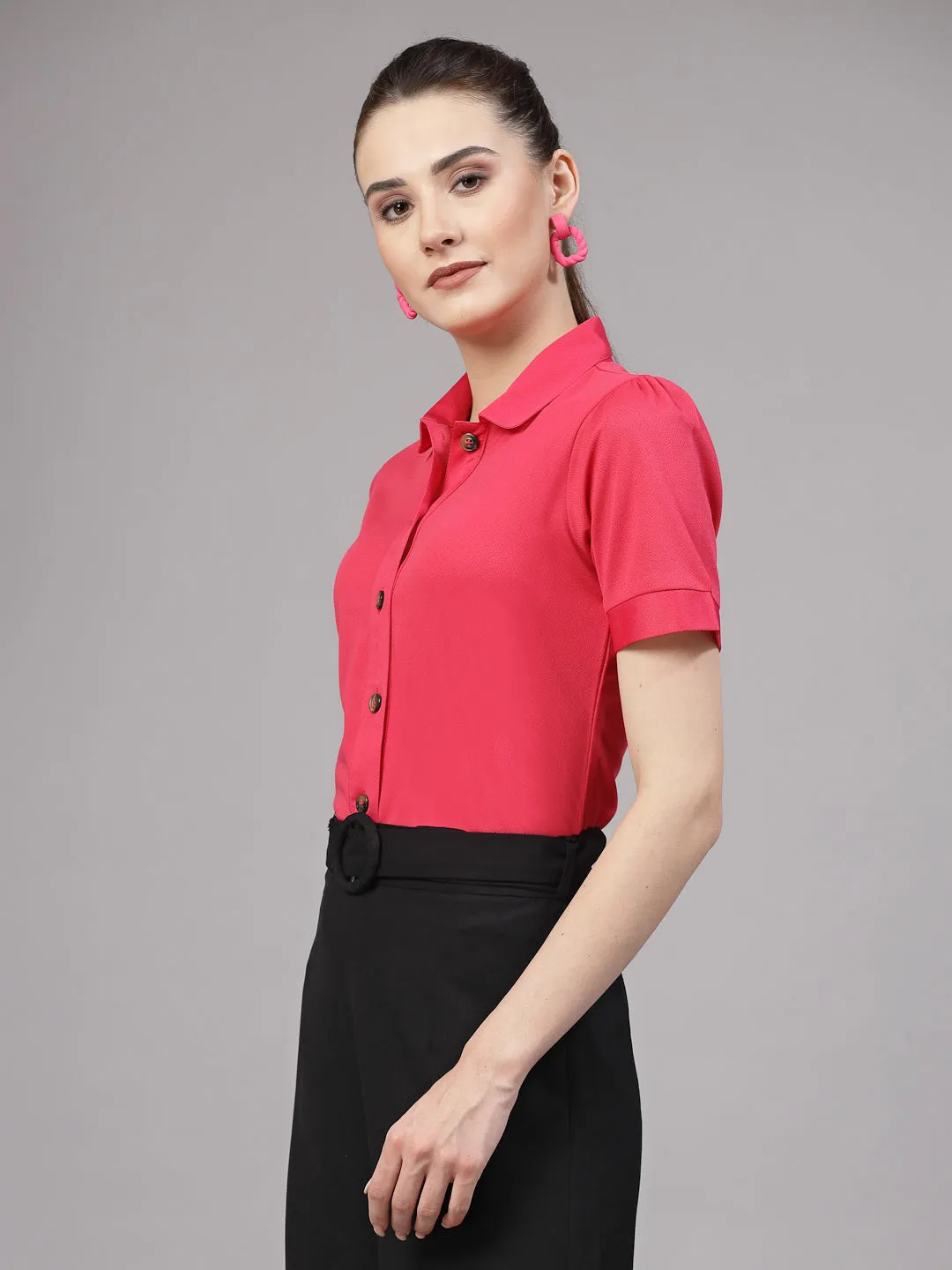 Style Quotient Women Casual Pink  Shirt