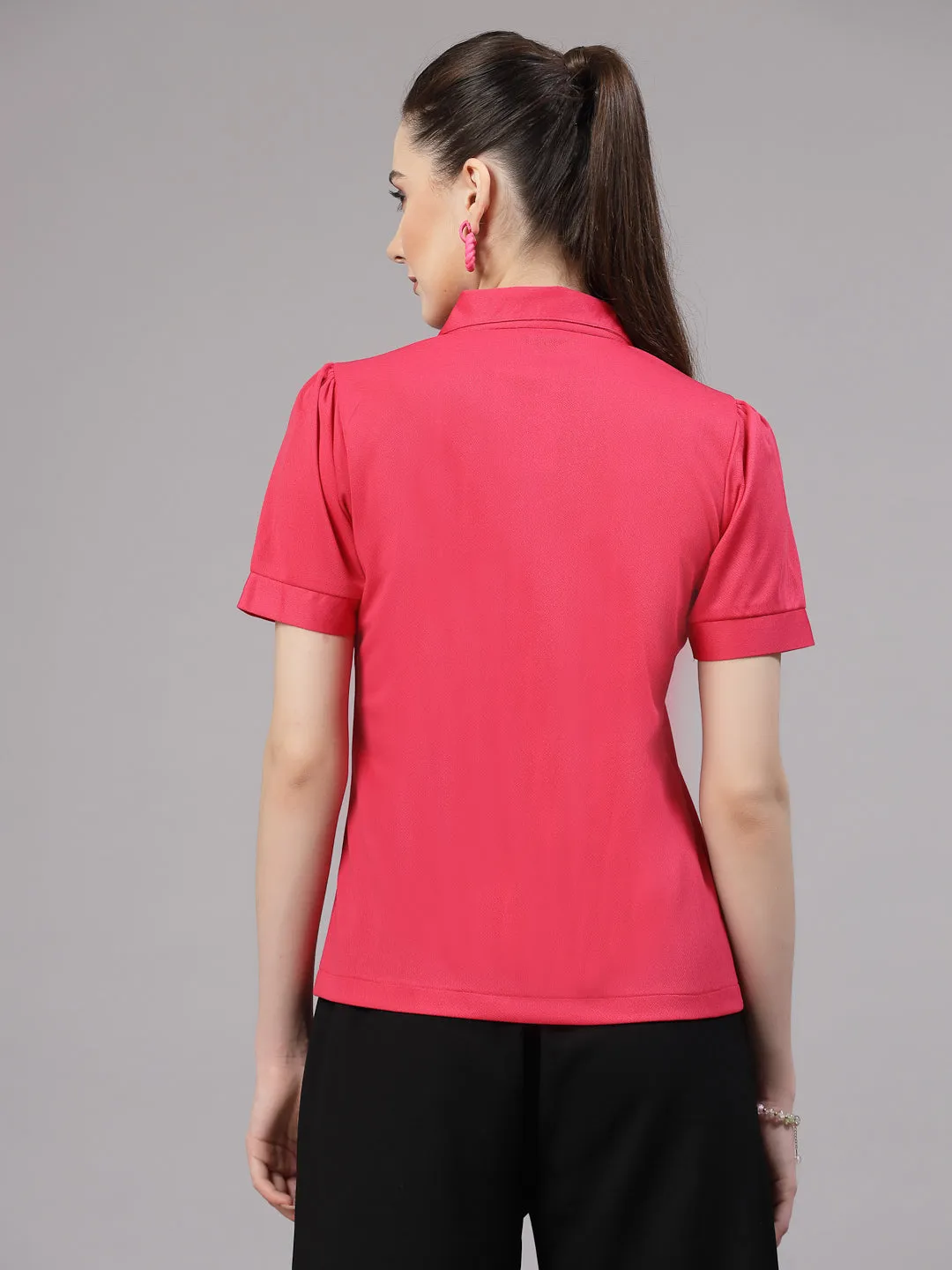 Style Quotient Women Casual Pink  Shirt