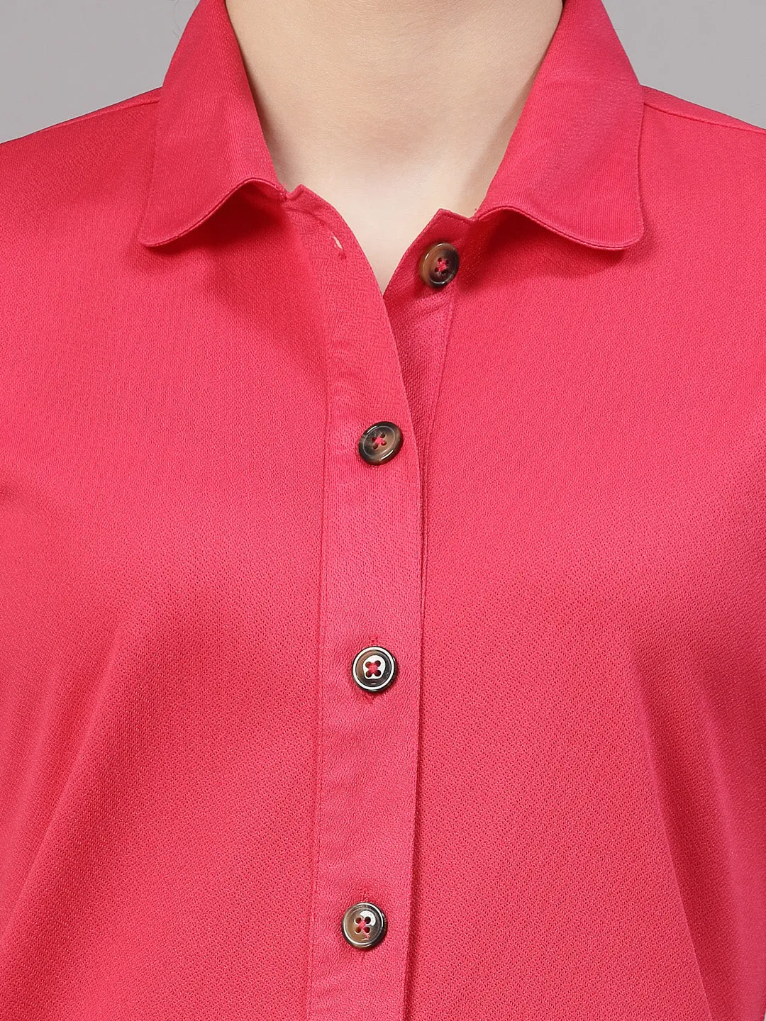 Style Quotient Women Casual Pink  Shirt