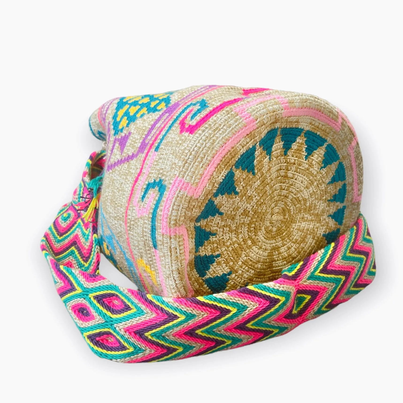 Summer Solstice Tribal Beach Bag | Crossbody Bucket Bag for summer