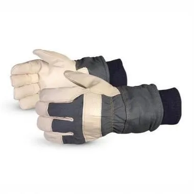 Superior Glove 76KBFL Endura Cowgrain Fleece Lined Fitter Gloves with Turtleneck Cuff