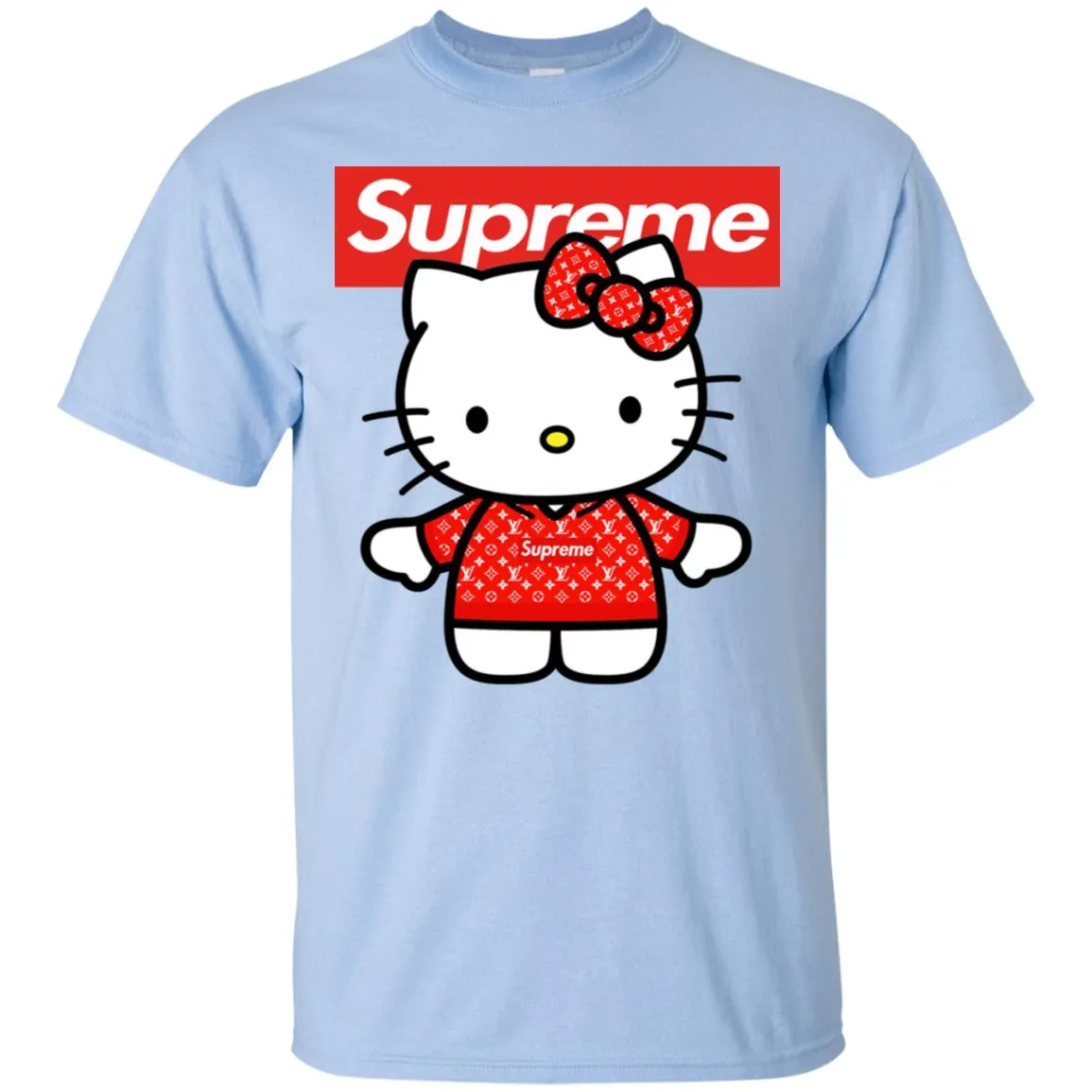 Supreme Hello Kitty Loves T-shirt Men Cotton T-Shirt