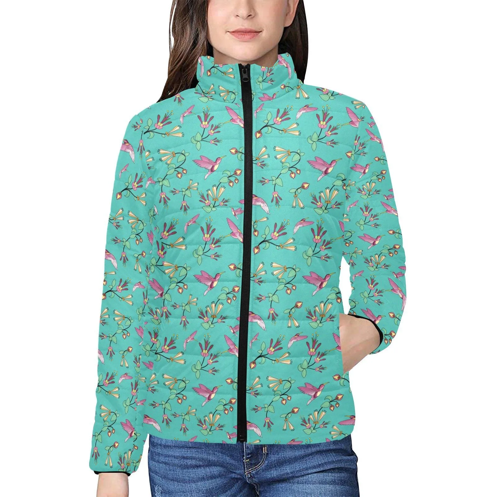 Swift Pastel Women's Stand Collar Padded Jacket