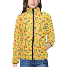 Swift Pastel Yellow Women's Stand Collar Padded Jacket