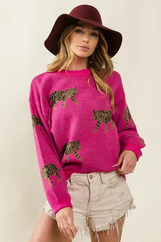 TEEK - Tiger Pattern Sweater