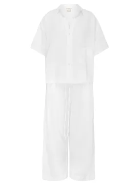 The 05 Linen Short Sleeve Long Set