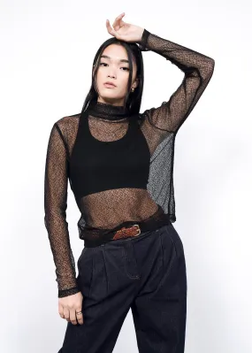 The Empower Mesh Long Sleeve Turtleneck