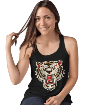 Tiger Tattoo Design Adult Womens Vest Top