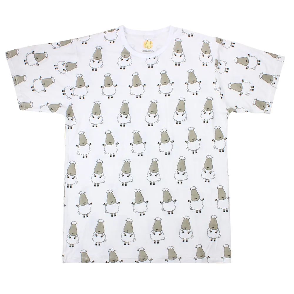 Unisex Short Sleeve T-Shirt White Big Sheepz