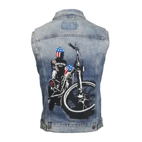 Vest Denim "Captain America"