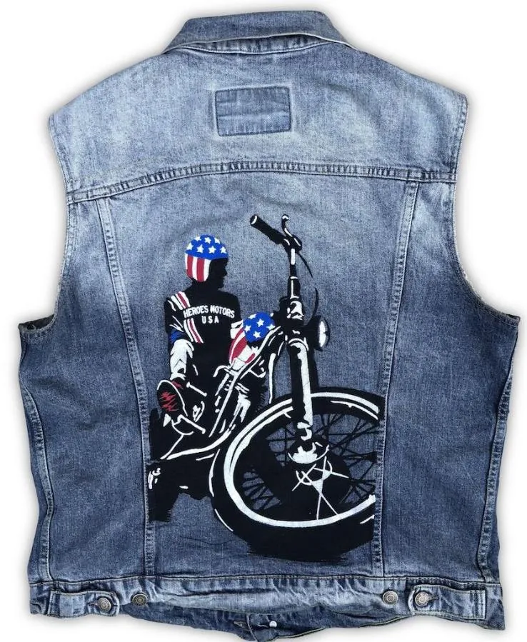 Vest Denim "Captain America"