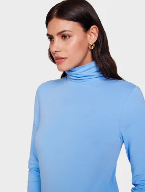 White   Warren - Turtleneck in Azure Blue