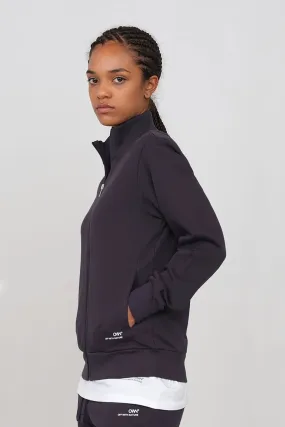 Women's Gauzed Sweatshirt With A Zipper