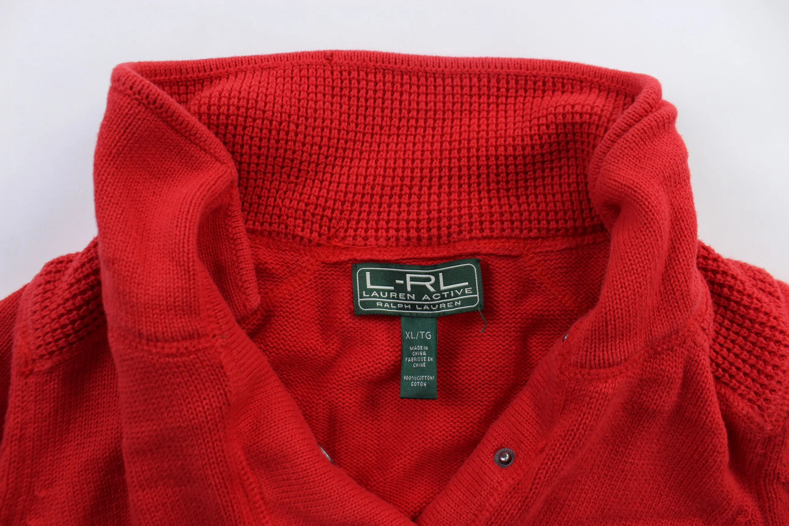 Women's Ralph Lauren Red Pullover Sweater