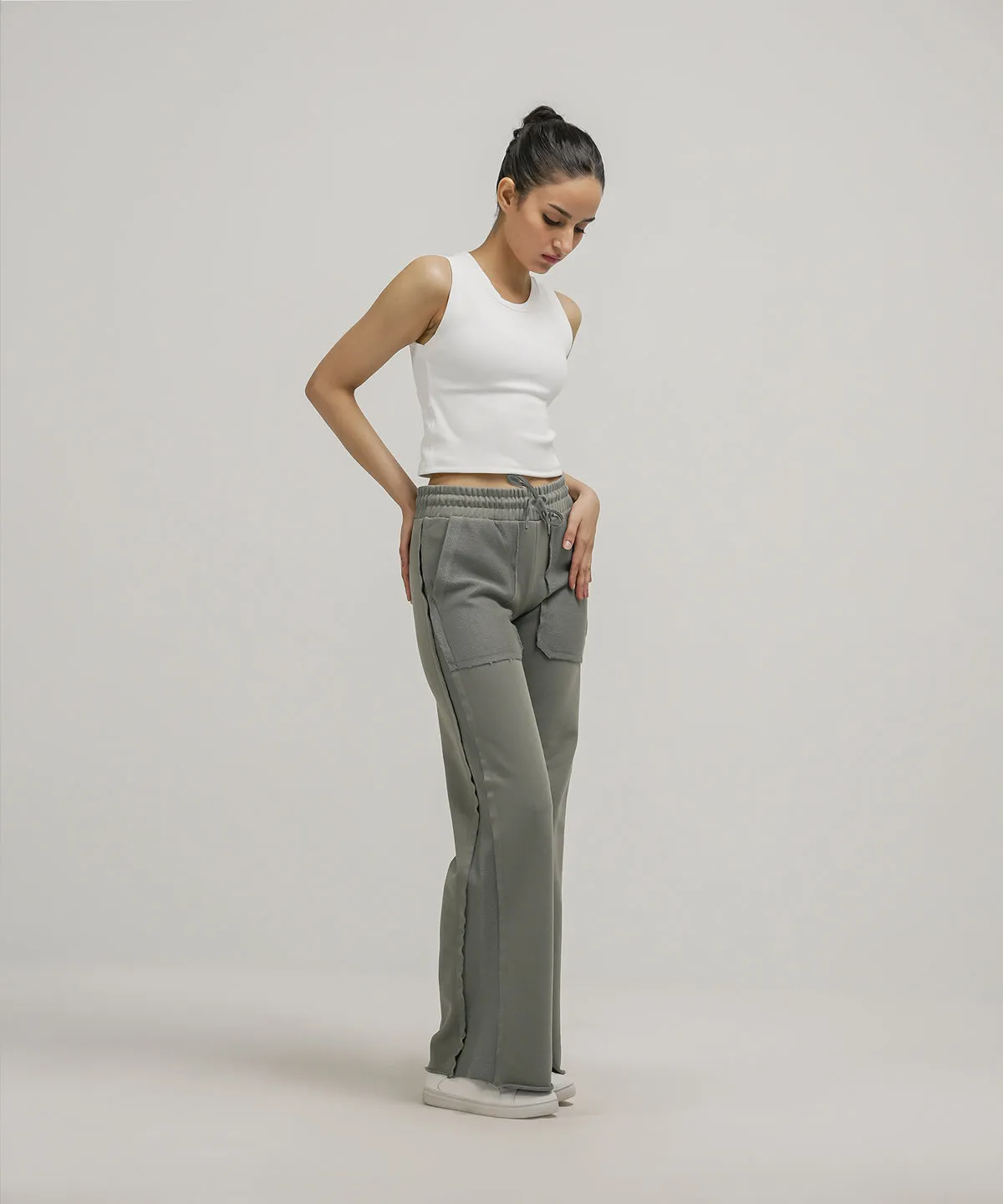 Women's Terry Wide Leg Pants