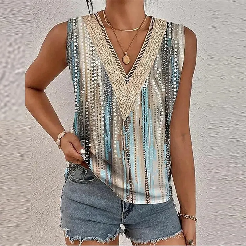 Women's Top Elegant Clothes Summer Loose Vest