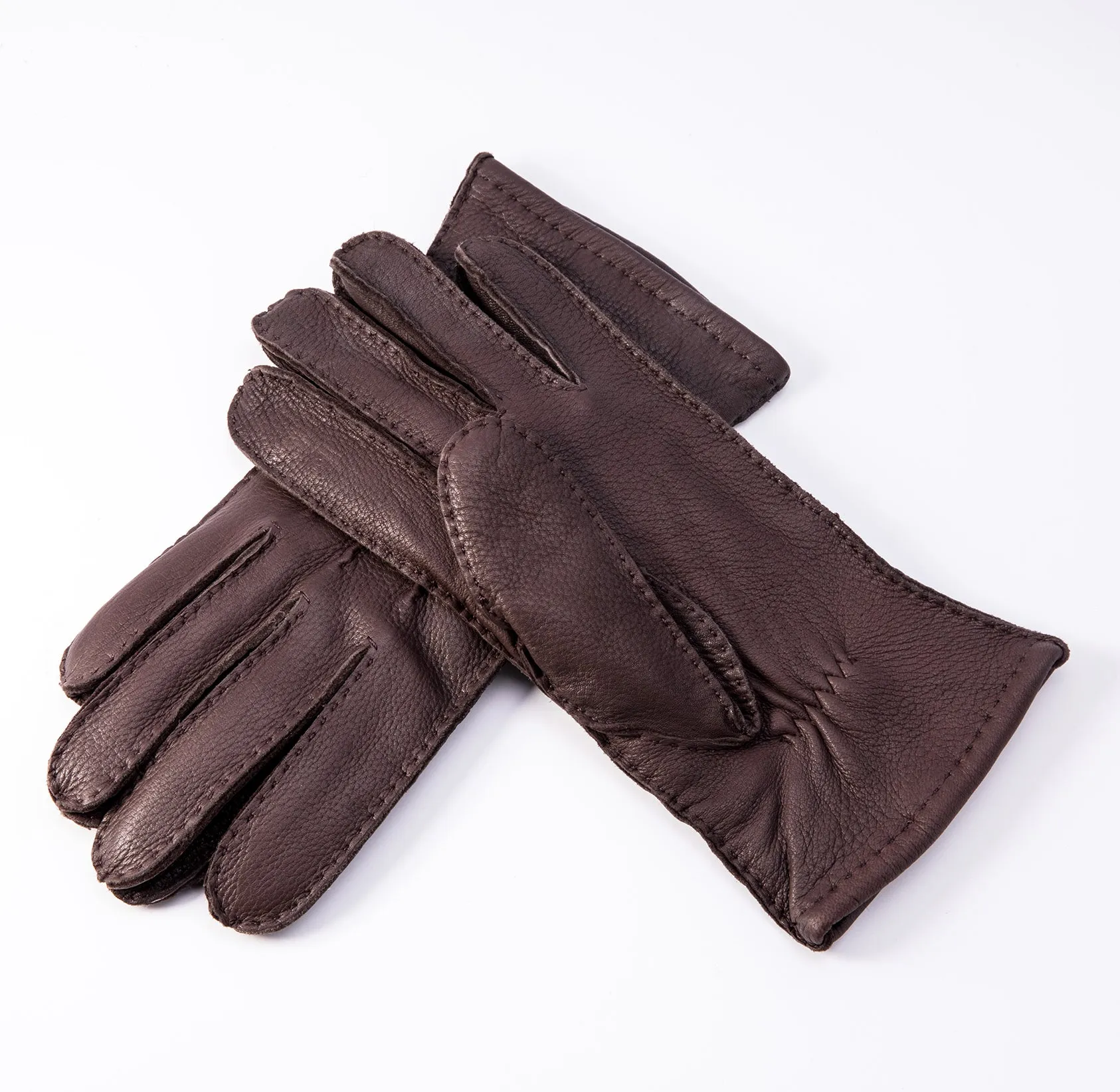 YISEVEN Men's Simplicity  Deerskin Leather Gloves