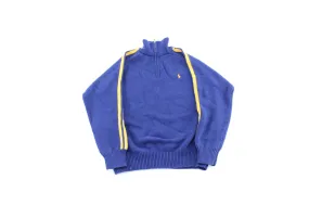 Youth Polo by Ralph Lauren Blue & Yellow Zip Up Sweater